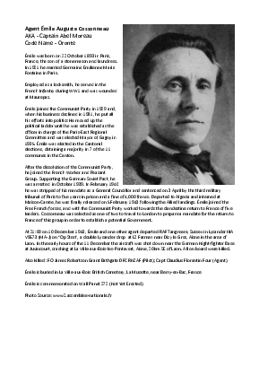 A preview of a PDF biography for Cossonneau, Émile Auguste